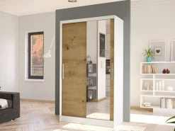 Garderobeskab Closico Structor VI (Hvid + Artisan eg)