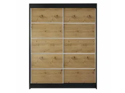 Garderobeskab Closico Vastor IV (Sort + Artisan eg)