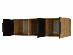 Garderobeskab Collis I (Wotan eg + Sort)