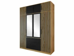 Garderobeskab Collis II (Wotan eg + Sort)