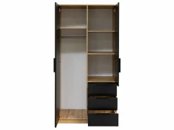 Garderobeskab Collis (Wotan eg + Sort)