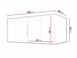Garderobeskab Collis (Wotan eg + Sort)