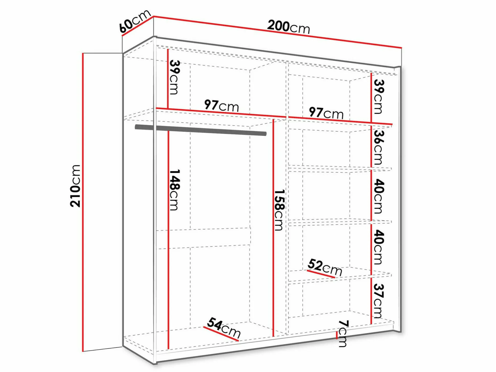 Garderobeskab Comfivo Granium II