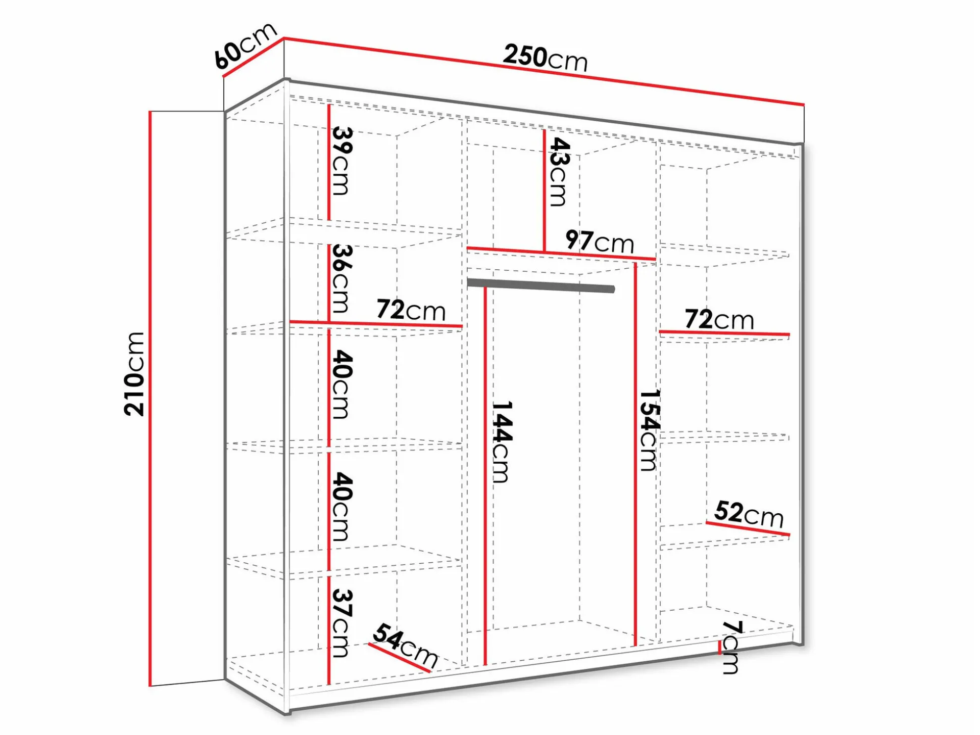 Garderobeskab Comfivo Granium III
