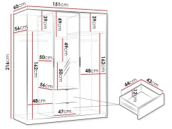 Garderobeskab Comfivo Papilio I