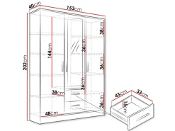 Garderobeskab Comfivo Pastor