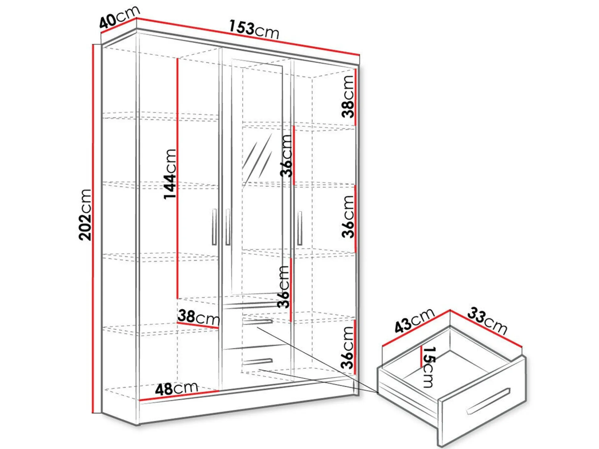 Garderobeskab Comfivo Pastor