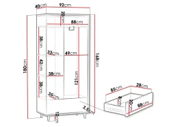 Garderobeskab Comfivo Romtori