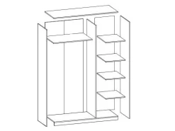 Garderobeskab Daleta 127