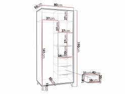 Garderobeskab Domvera 101