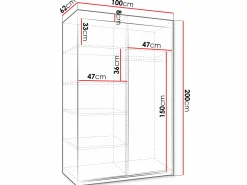 Garderobeskab Dover 104 (Hvid)
