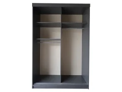 Garderobeskab Dover 111 (Hvid + Grafit)