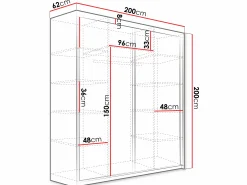 Garderobeskab Dover 108 (Mørk aske)