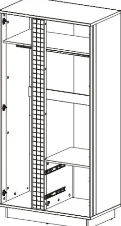 Garderobeskab Dunvelo 107