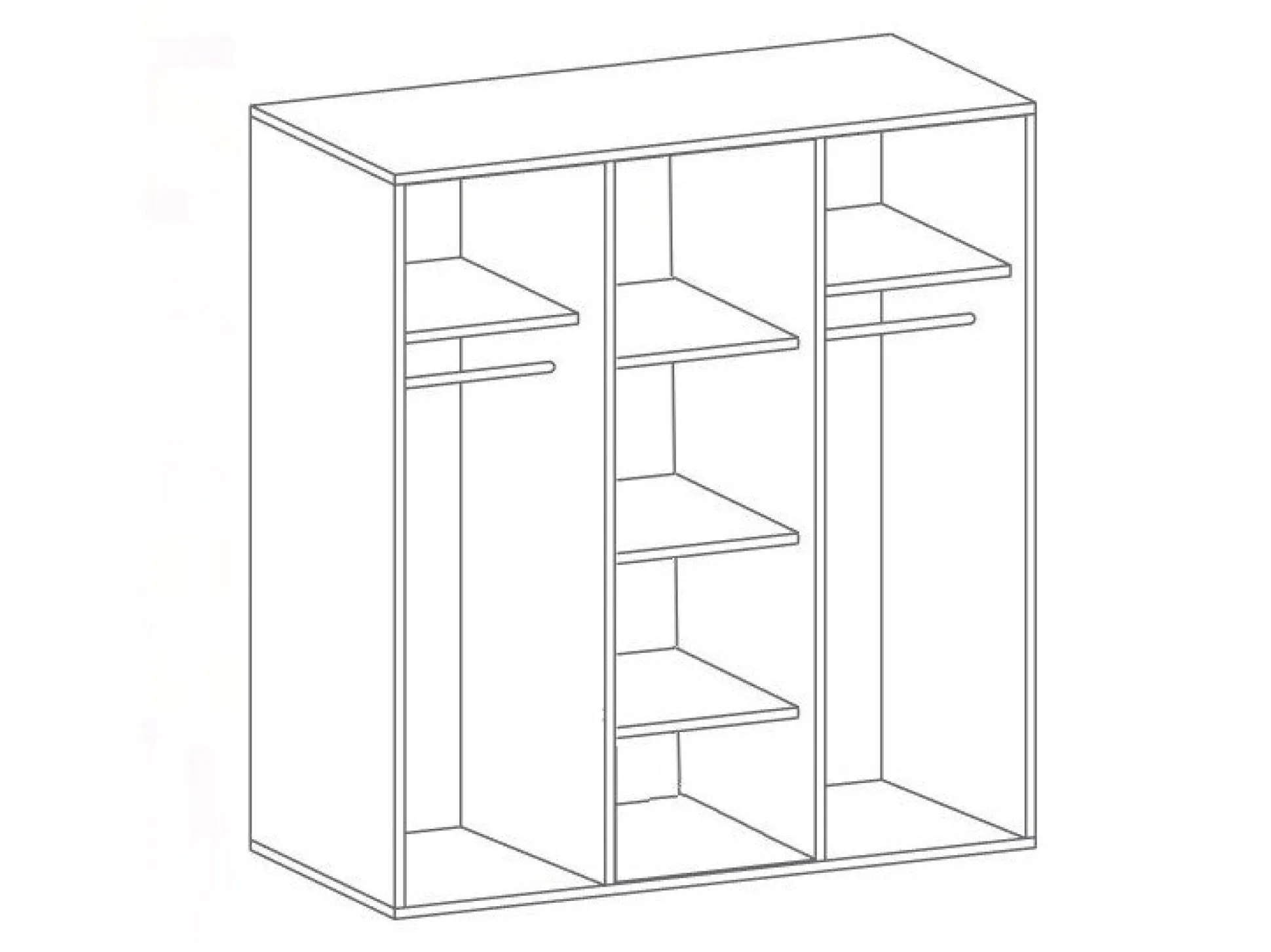 Garderobeskab Elialo 105 (Sonoma eg)