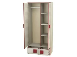 Garderobeskab Elmenou 100 (Hvid + Antracit)