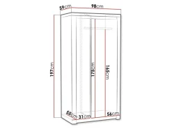 Garderobeskab Etrmona 100