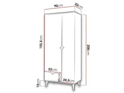 Garderobeskab Etrmoru 141