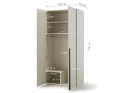 Garderobeskab Evareve 101