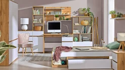 Garderobeskab Evaropha 100 (Wotan eg + Hvid)