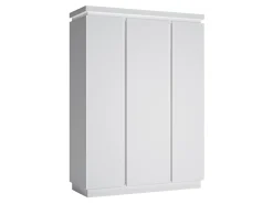 Garderobeskab Feldeli 115 (Hvid + Glansfuld hvid)