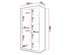 Garderobeskab Ferfere 103 (Hvid)