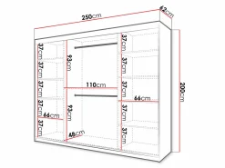 Garderobeskab Ferfere 105 (Hvid)