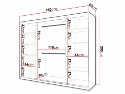 Garderobeskab Ferfere 102 (Sort)