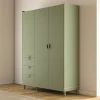 Garderobeskab Fertalu 100 (Grøn + Egetræ)
