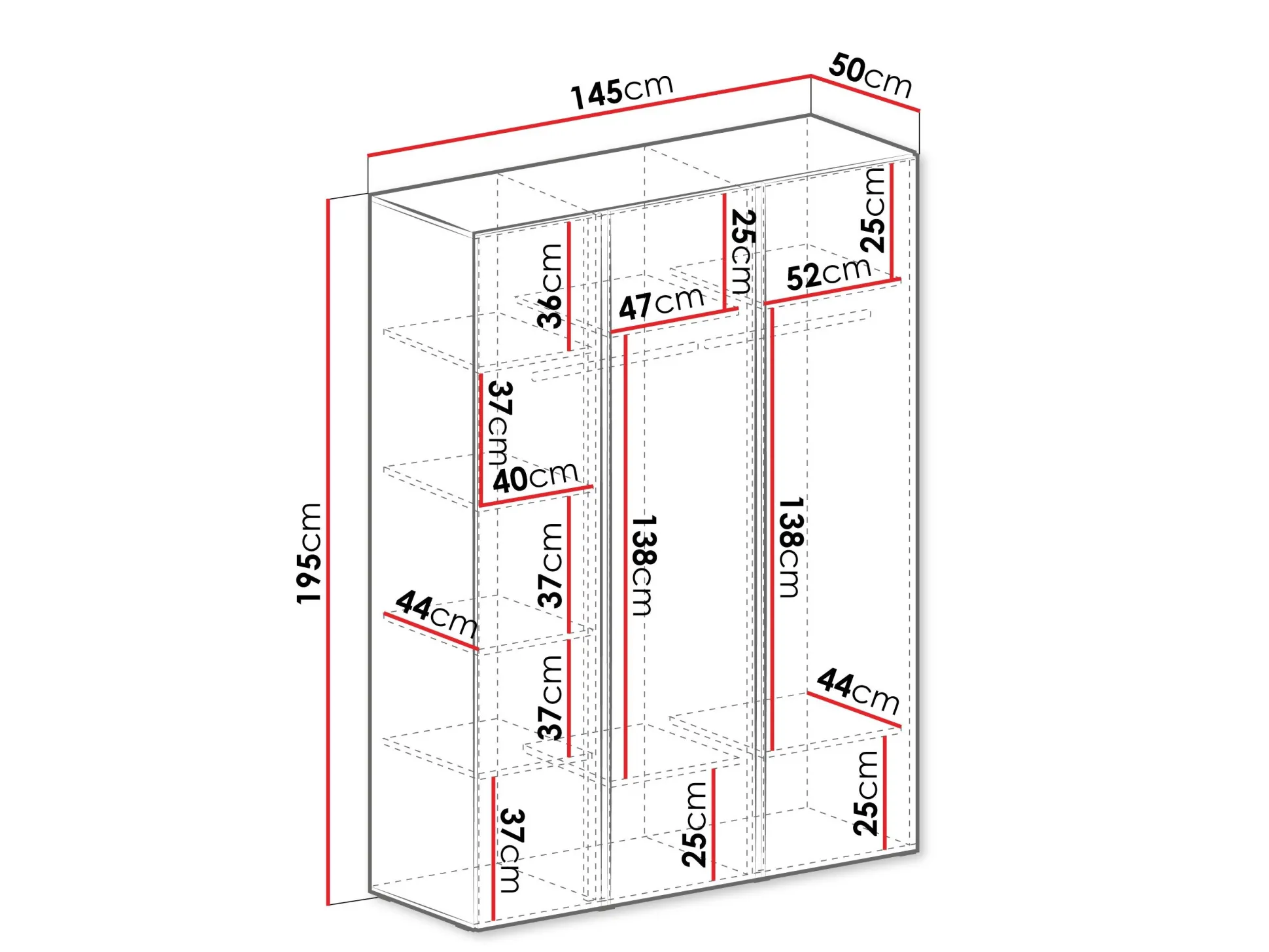 Garderobeskab Fiosono 100 (Eukalyptus + Egetræ)