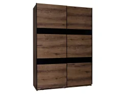 Garderobeskab Fivelbo 109 (Kloster eg + Blank sort)