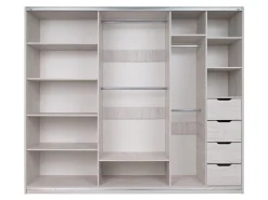 Garderobeskab Fivelbo 110 (Kloster eg + Blank sort)