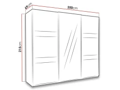 Garderobeskab Fivelbo 110 (Kloster eg + Blank sort)