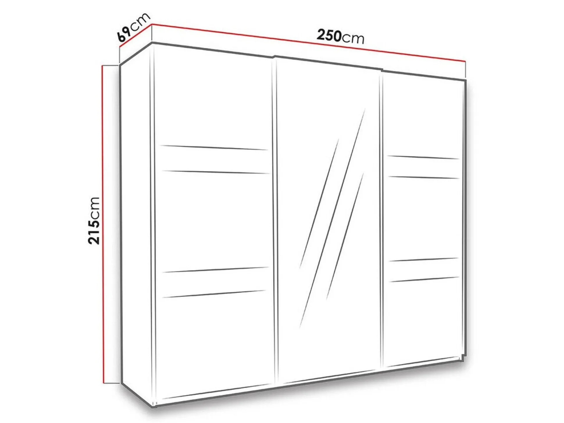Garderobeskab Fivelbo 110 (Kloster eg + Blank sort)