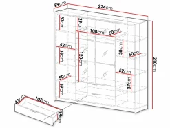 Garderobeskab Flodale 101