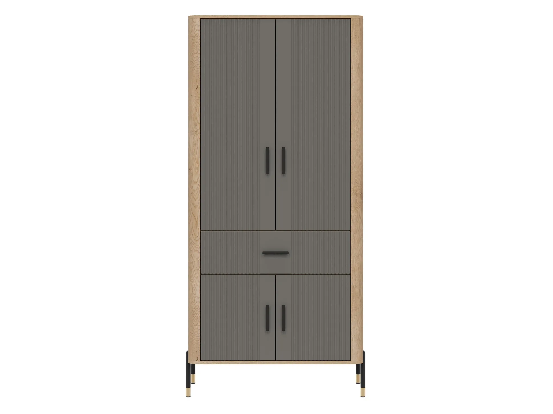 Garderobeskab Flosora 133 (Grå)