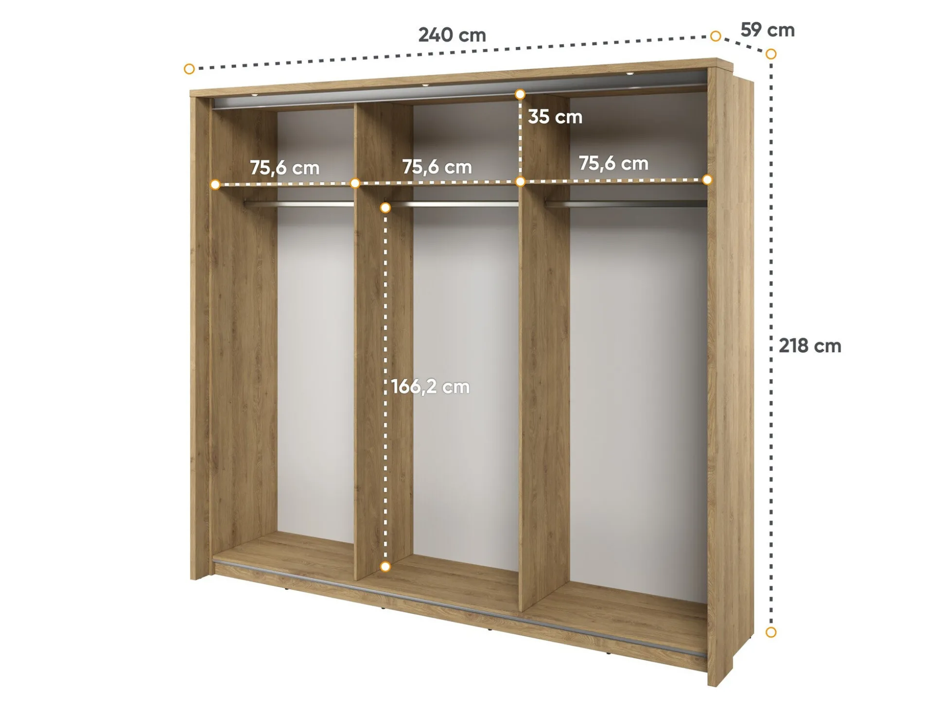 Garderobeskab Fresno 145