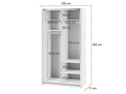 Garderobeskab Fresno 132