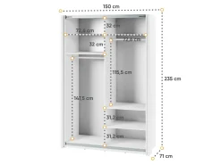 Garderobeskab Fresno 134
