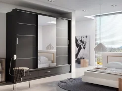 Garderobeskab Fresno 100 (Sort)