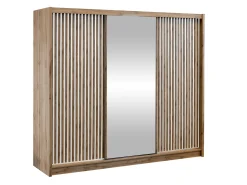 Garderobeskab Gemes I (Wotan eg + Hvid)