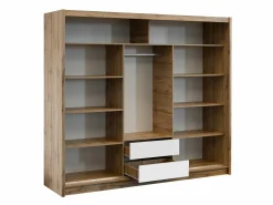 Garderobeskab Gemes I (Wotan eg + Hvid)