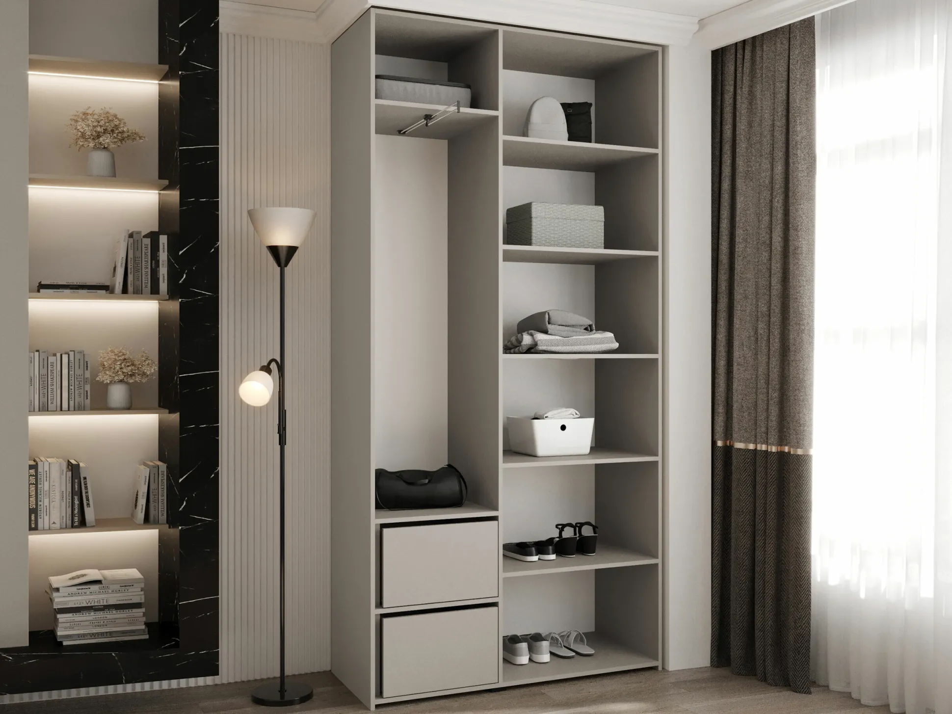 Garderobeskab Hartford 563 (Hvid)