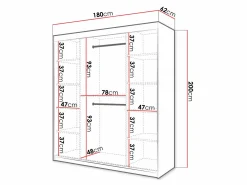 Garderobeskab Hartford 335 (Hvid)