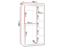 Garderobeskab Hartford 503 (Hvid)