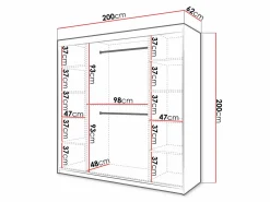 Garderobeskab Hartford 403 (Hvid)