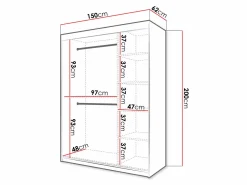 Garderobeskab Hartford 402 (Hvid)