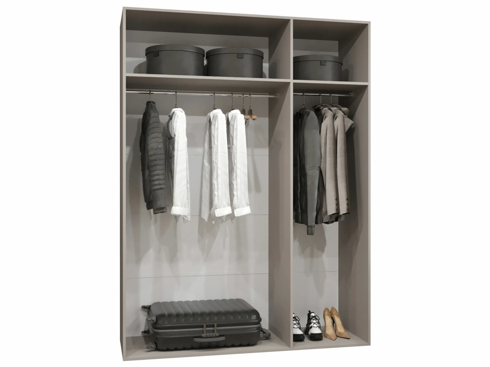 Garderobeskab Hartford 536 (Hvid)