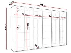 Garderobeskab Hartford 583 (Kashmir)