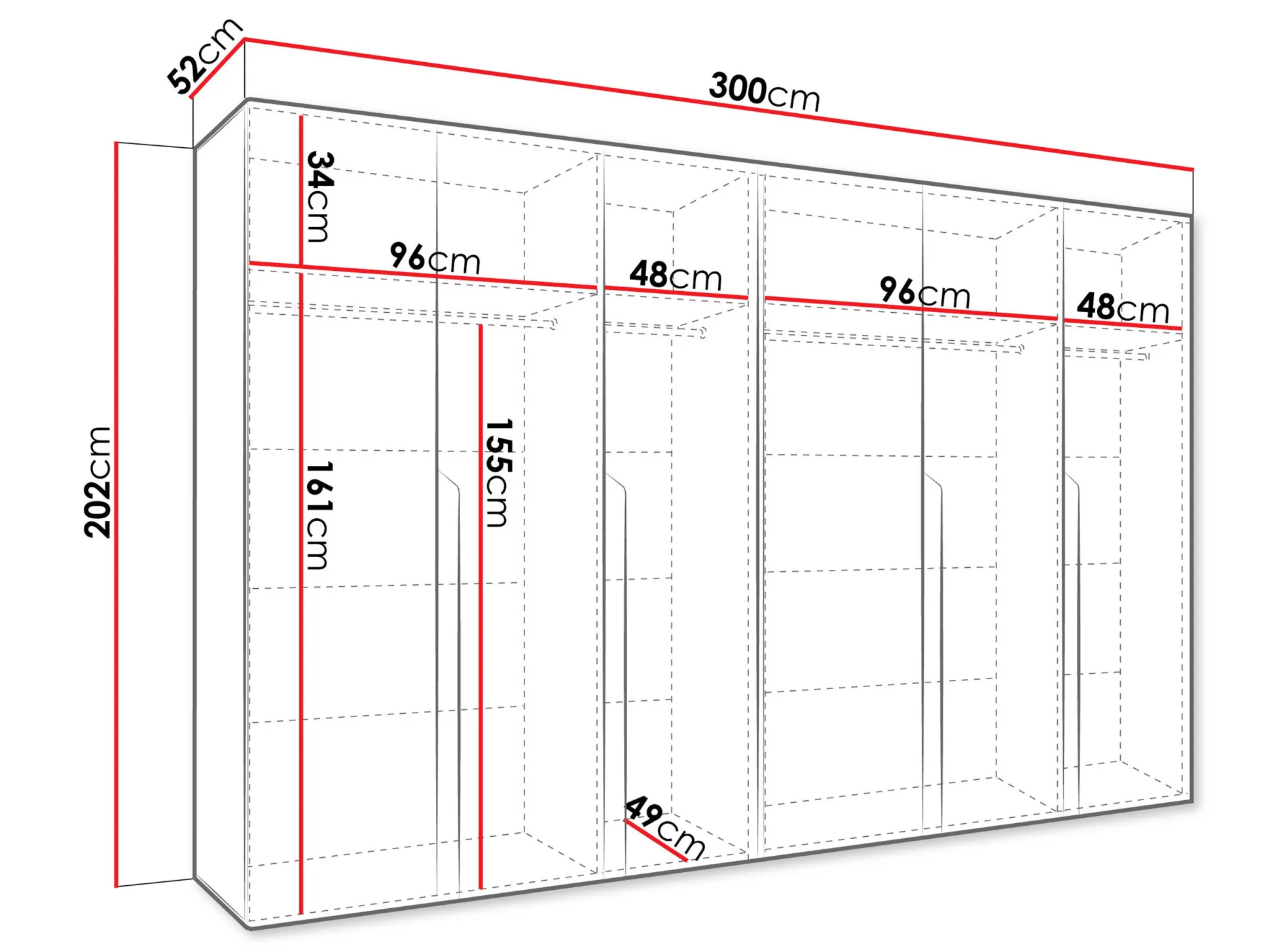 Garderobeskab Hartford 583 (Kashmir)